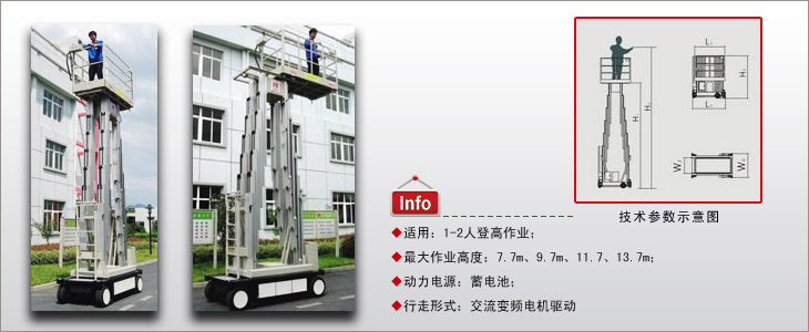 自行式四桅柱高空作業(yè)平臺